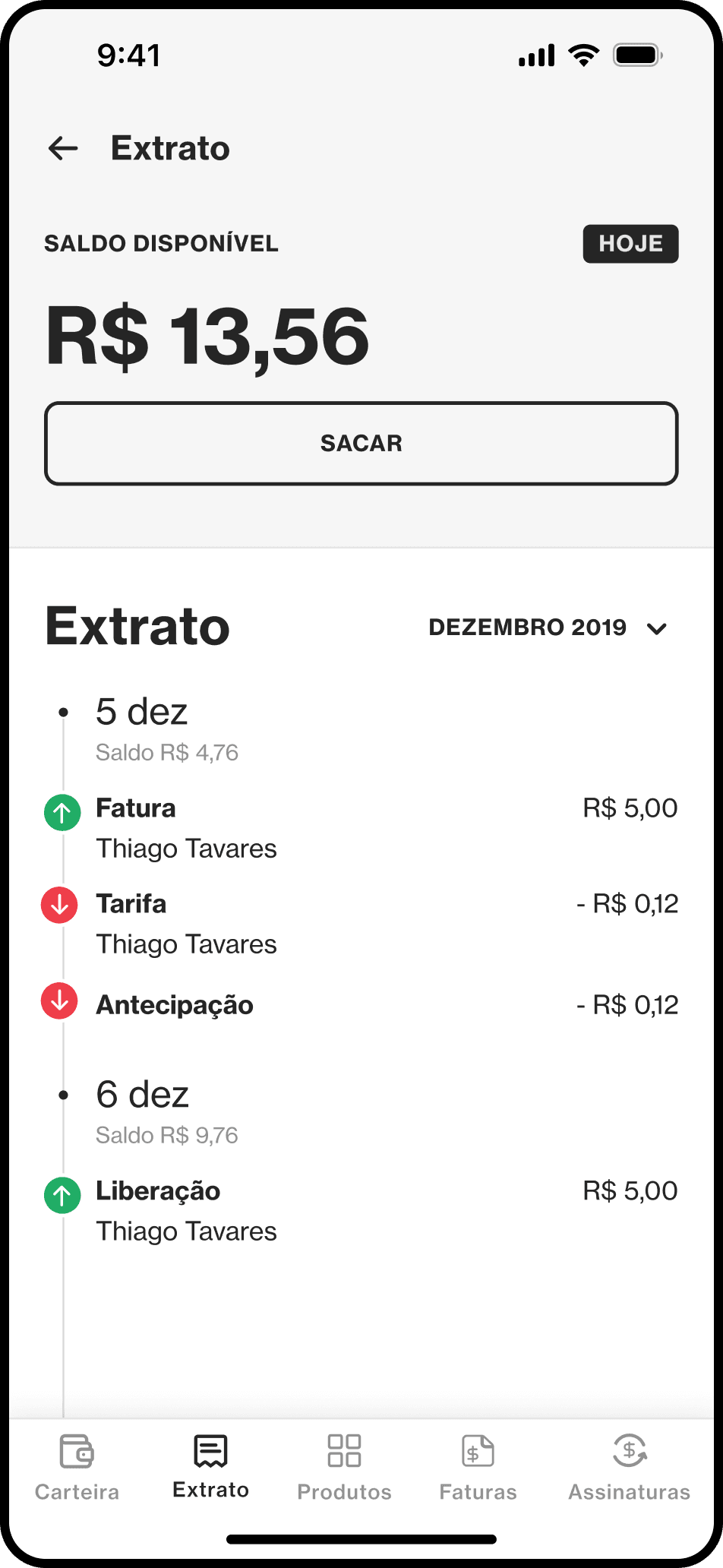 Nexur mobile screen
